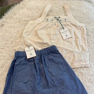 Emile et Ida girls outfit NWT